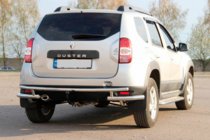 Renault Duster 2008–2017 Zadný ochranný rám AK005-Special (nerez) fotografia 3