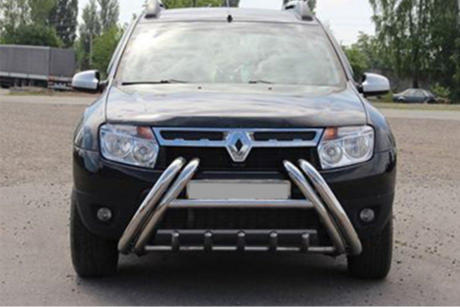 Renault Duster 2008–2017 Predný ochranný rám (bullbar) Kelebek WT011 (nerez) Fotografia 3