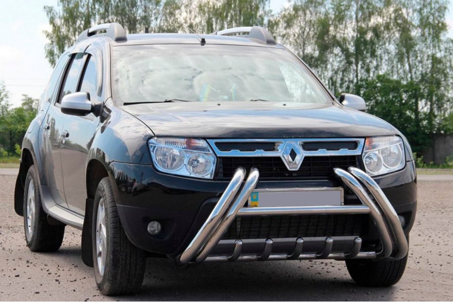 Renault Duster 2008–2017 Predný ochranný rám (bullbar) Kelebek WT011 (nerez) Fotografia 1