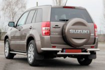 Suzuki Grand Vitara 2005–2017 Zadný ochranný oblúk AK003-2 (nerez) fotografia 1