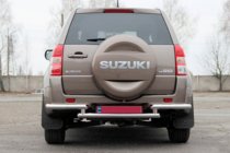 Suzuki Grand Vitara 2005–2017 Zadný ochranný oblúk AK003-2 (nerez) fotografia 2