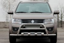 Suzuki Grand Vitara 2005–2017 Predný ochranný rám ST-WT-15 (nerez) fotografia 1