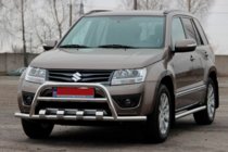 Suzuki Grand Vitara 2005–2017 Predný ochranný rám ST-WT-15 (nerez) fotografia 2