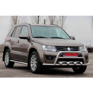 Predný ochranný rám ST-WT-15 (nerez) Suzuki Grand Vitara 2005–2017 fotografia 3