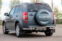 Suzuki Grand Vitara 2005–2017 Zadný ochranný rám AK005-3 (nerez) fotografia 1