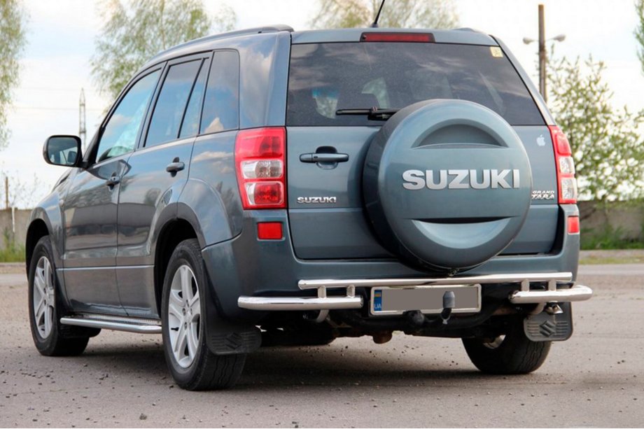 Suzuki Grand Vitara 2005–2017 Zadný ochranný rám AK005-3 (nerez) Image