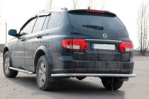 SsangYong Kyron 2005–2014 Zadný ochranný rám AK005 (nerez) fotografia 3
