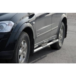 Bočné prahové rúrky BB002 (2 ks, nerez) SsangYong Kyron 2005–2014 fotografia 1