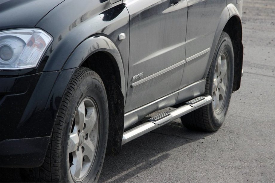 SsangYong Kyron 2005–2014 Bočné prahové rúrky BB002 (2 ks, nerez) Image