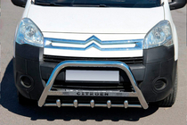 Citroen Berlingo 2008–2018 Predný ochranný rám WT004 (nerez) fotografia 1