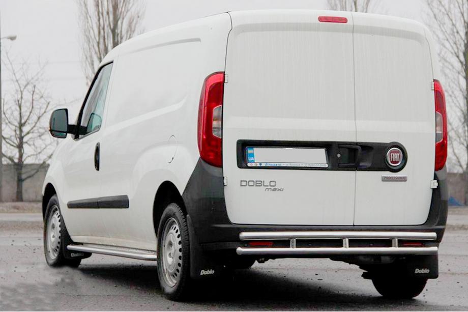 Opel Combo 2012–2018 Zadný ochranný rám AK002/1 – dvojitý (nerezová oceľ) Image