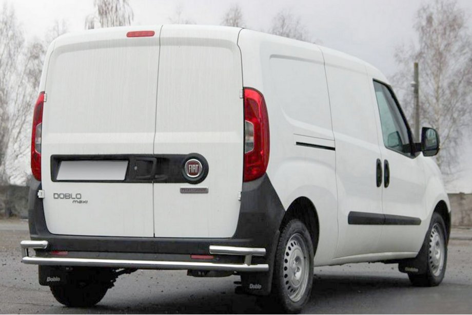 Opel Combo 2012–2018 Zadný ochranný rám AK005/2 – dvojitý (nerez) Image