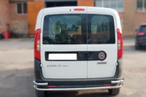 Fiat Doblo II 2010–2022 Zadný ochranný rám AK005/2 – dvojitý (nerez) fotografia 2