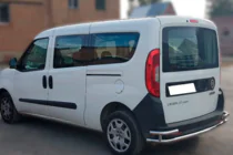 Fiat Doblo II 2010–2022 Zadný ochranný rám AK005/2 – dvojitý (nerez) fotografia 3