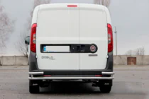 Fiat Doblo II 2010–2022 Zadný ochranný rám AK005/2 – dvojitý (nerez) fotografia 4