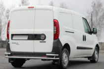 Fiat Doblo II 2010–2022 Zadný ochranný rám AK005/2 – dvojitý (nerez) fotografia 5