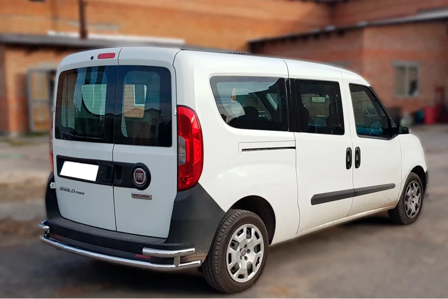 Fiat Doblo II 2010–2022 Zadný ochranný rám AK005/2 – dvojitý (nerez) Image