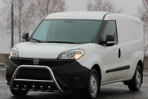 Fiat Doblo II 2010–2022 Predný ochranný rám WT003 (nerez) 60 mm fotografia 3