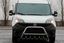 Fiat Doblo II 2010–2022 Predný ochranný rám WT003 (nerez) 60 mm fotografia 4