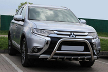 Mitsubishi Outlander 2012–2021 Predný ochranný rám WT003 (nerez) fotografia 1