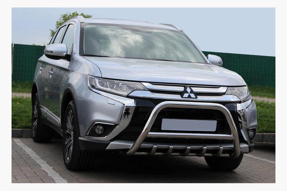 Mitsubishi Outlander 2012–2021 Predný ochranný rám WT003 (nerez) Image