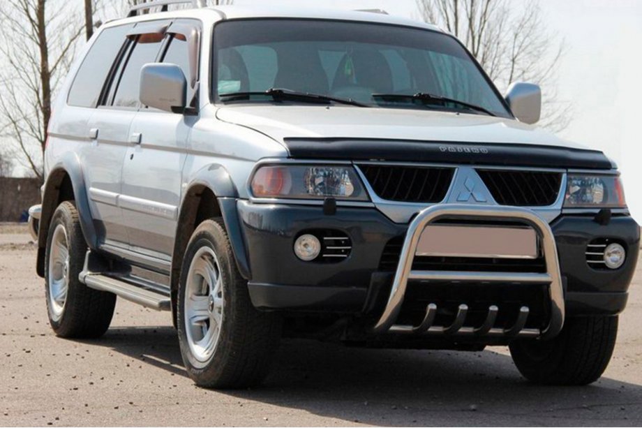 Mitsubishi Pajero Sport 1996–2007 Predný ochranný rám QT006 (nerez) Image