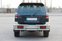 Mitsubishi Pajero Sport 1996–2007 Zadný ochranný rám AK-Special (nerez) fotografia 2