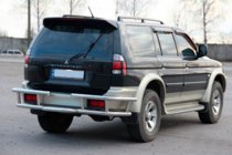Mitsubishi Pajero Sport 1996–2007 Zadný ochranný rám AK-Special (nerez) fotografia 3