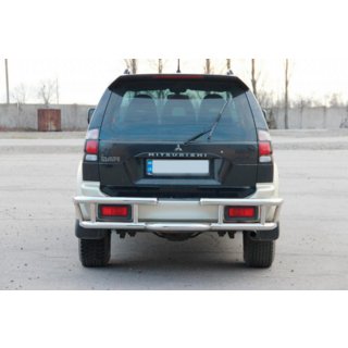 Zadný ochranný rám AK-Special (nerez) Mitsubishi Pajero Sport 1996–2007 fotografia 2