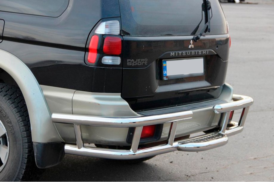 Mitsubishi Pajero Sport 1996–2007 Zadný ochranný rám AK-Special (nerez) Image