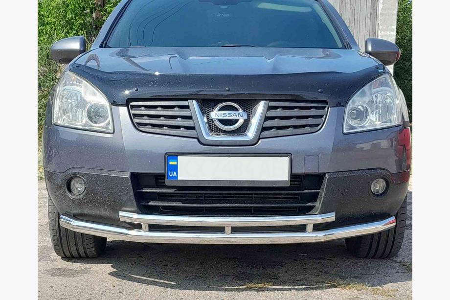 Nissan Qashqai 2010–2014 Predný dvojitý ochranný rám ST014 (nerez) Image