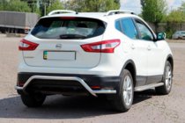 Nissan Qashqai 2014–2021 Zadný ochranný oblúk AK007-Plus (nerez) fotografia 4