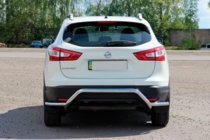 Nissan Qashqai 2014–2021 Zadný ochranný oblúk AK007-Plus (nerez) fotografia 3