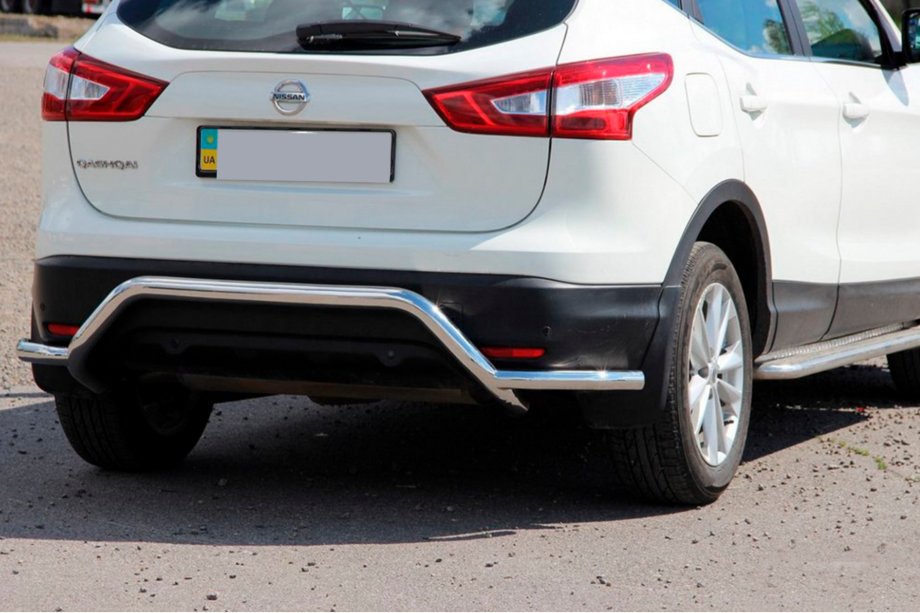 Nissan Qashqai 2014–2021 Zadný ochranný oblúk AK007-Plus (nerez) Image