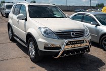 SsangYong Rexton I 2001–2017 Predný ochranný rám WT004 (nerez) fotografia 3