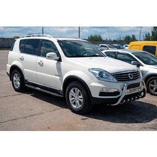 Predný ochranný rám WT004 (nerez) SsangYong Rexton I 2001–2017 fotografia 4