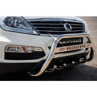 Predný ochranný rám WT004 (nerez) SsangYong Rexton I 2001–2017 fotografia 2