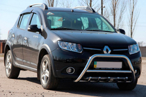 Renault Sandero 2013–2022 Predný ochranný rám WT003 (nerez) 60 mm fotografia 3