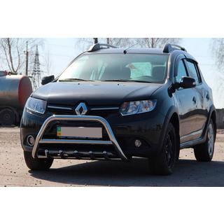 Predný ochranný rám WT003 (nerez) Dacia Sandero 2013–2020 fotografia 1