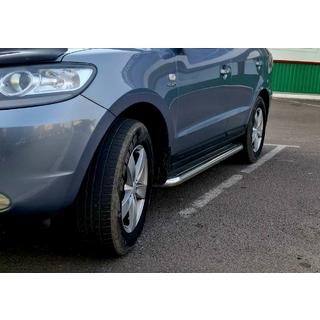 Bočné prahy Premium (2 ks, nerez.) Hyundai Santa Fe 2 2006–2012 fotografia 3