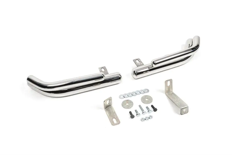 Hyundai Santa Fe 2 2006–2012 Zadné dvojité rohové ochrany AK003-Double (nerez) Image