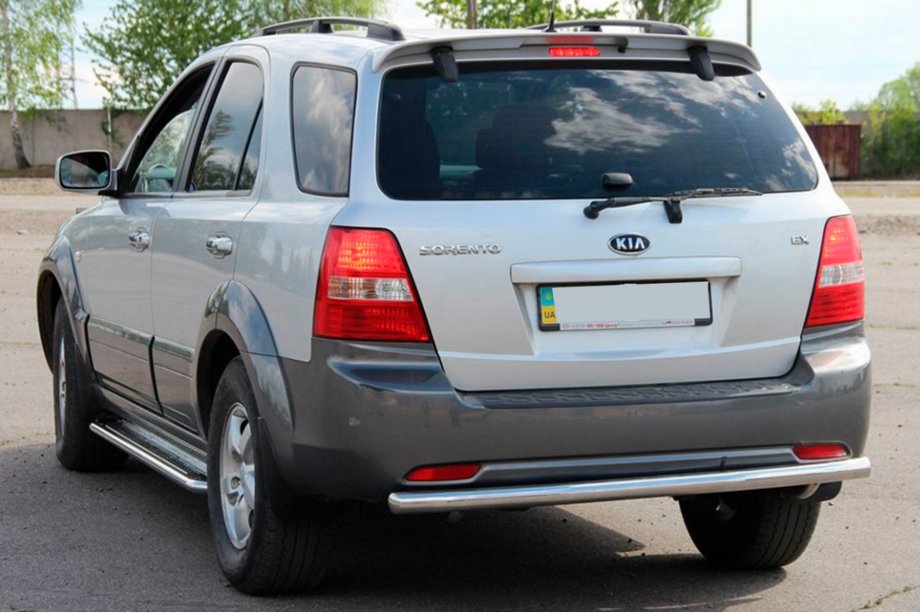 Kia Sorento I BL 2002–2009 Zadný ochranný oblúk AK002 (nerez) Fotografia 3