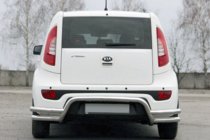 Kia Soul II 2013–2018 Zadný ochranný rám AK007-2 (nerez) fotografia 1