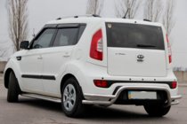 Kia Soul II 2013–2018 Zadný ochranný rám AK007-2 (nerez) fotografia 2