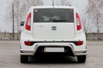 Kia Soul II 2013–2018 Zadný ochranný rám AK007-2 (nerez) fotografia 3