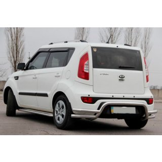 Zadný ochranný rám AK007-2 (nerez) Kia Soul II 2013–2018 fotografia 2