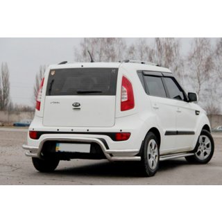 Zadný ochranný rám AK007-2 (nerez) Kia Soul II 2013–2018 fotografia 4