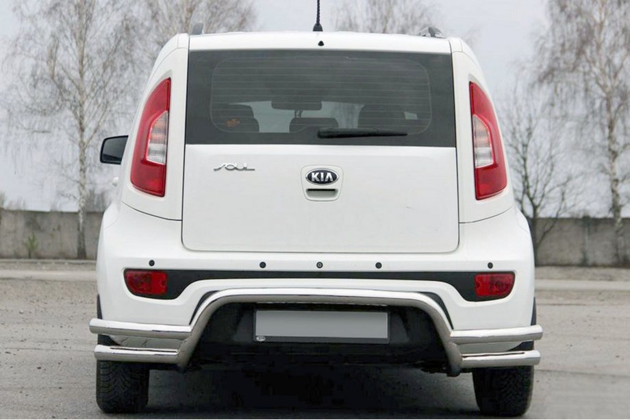 Kia Soul II 2013–2018 Zadný ochranný rám AK007-2 (nerez) Image