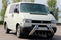 Volkswagen T4 Caravelle/Multivan 1990–2003 Predný ochranný rám (bullbar) Kelebek WT011 (nerez) fotografia 1