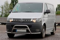Volkswagen T5 2010–2015 Predný ochranný rám WT007ST (nerez) fotografia 2